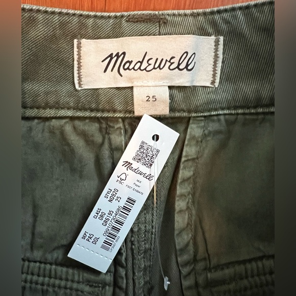 NWT Madewell Garment-Dyed Cargo Midi Skirt - 25 - Olive Green - Picture 3 of 9
